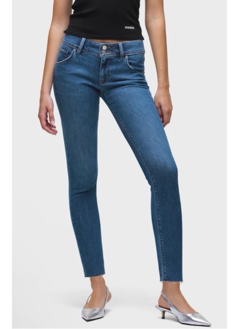 HUDSON VTG Y2K Low Rise Collin Flap Skinny Jeans Vintage